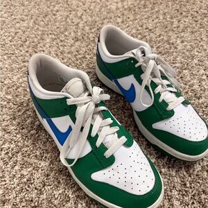 Green and Blue Sneakers